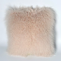 Top Level Mongolian Sheep Fur Wool Sofa Cushion